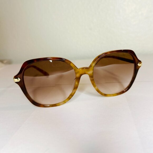 Coach Wrap Around Hangtag Oversized Geometric Round Sunglasses - Picture 2 of 5